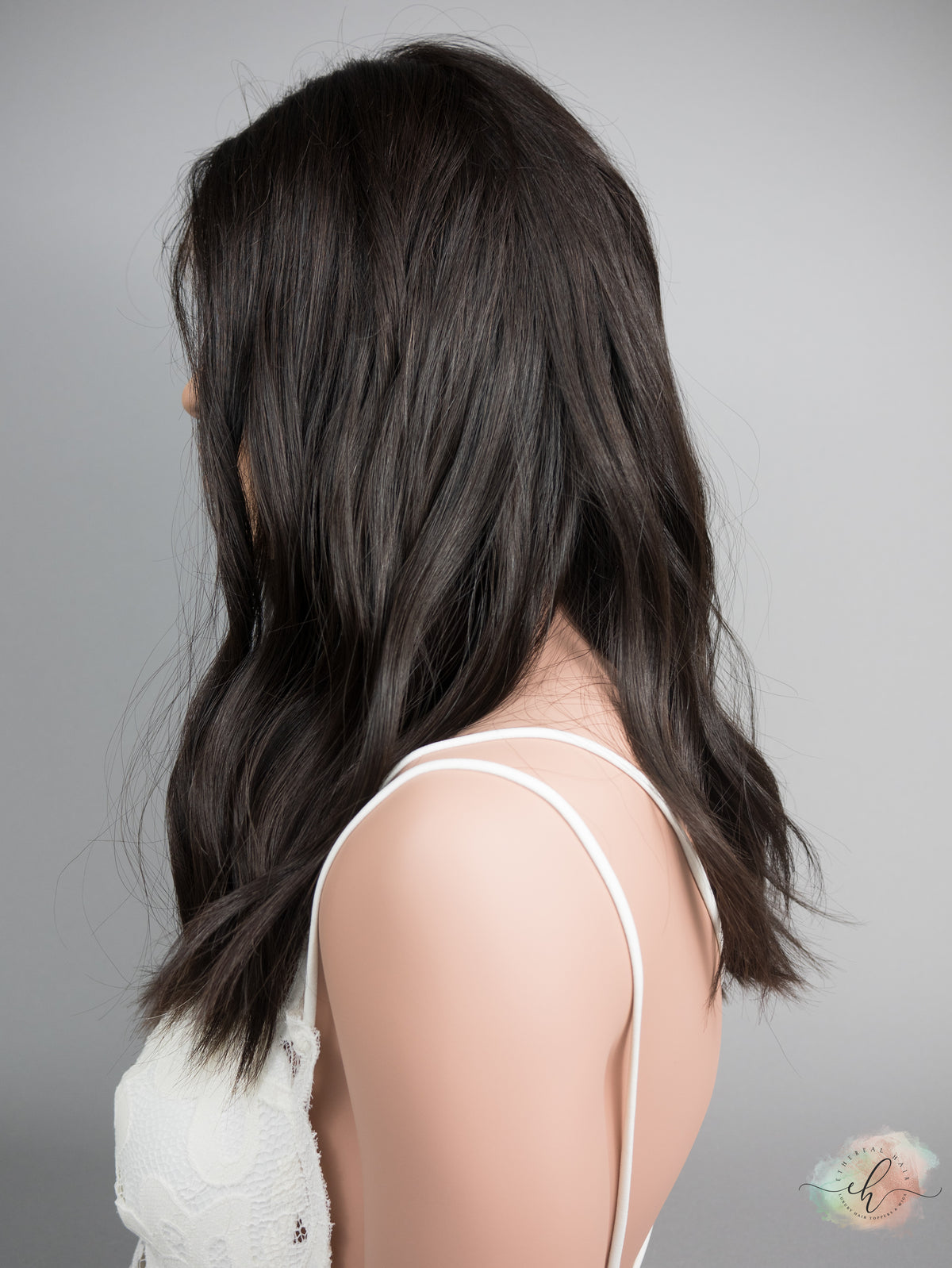 FINAL SALE “RHIANNON" Premium Wig: Lace Top, Sz. M, 18-19"
