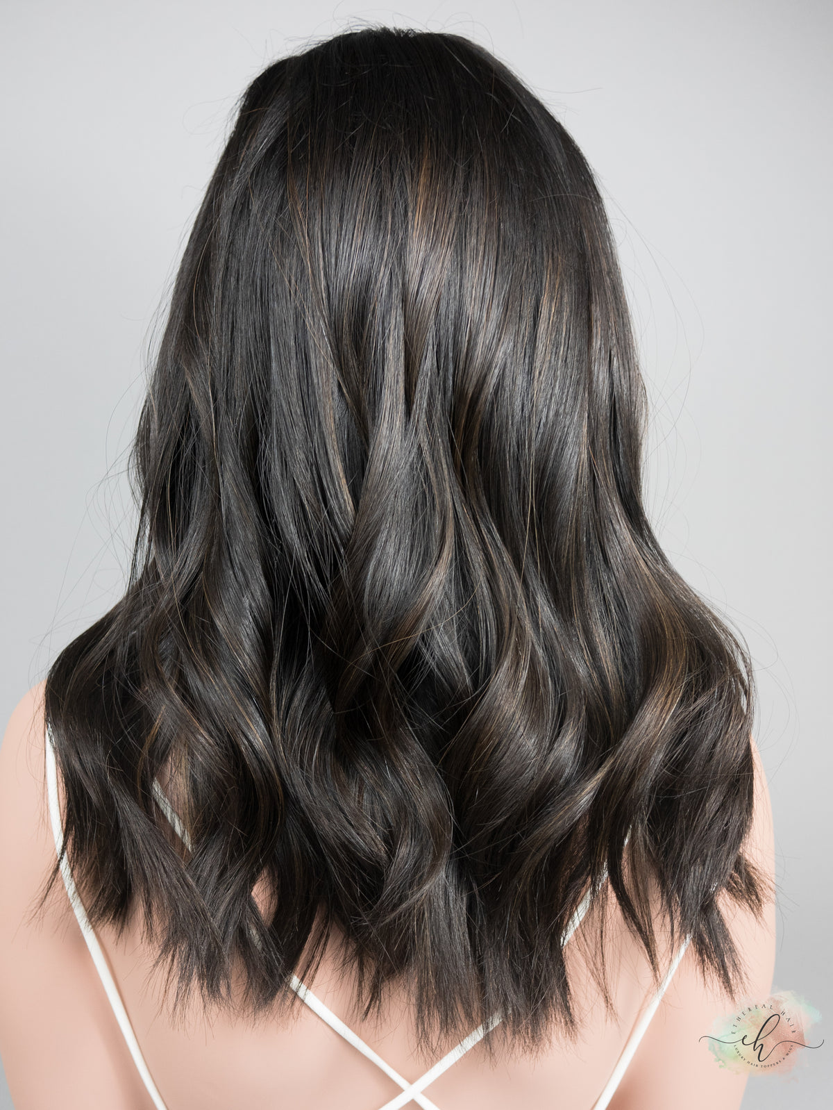 “RAVEN BALAYAGE" Premium Wig: Lace Top, Sz. M, 18"