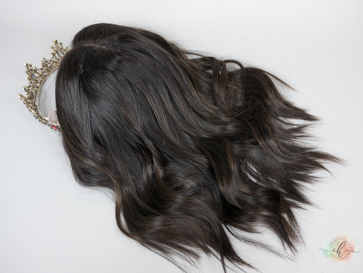 “RAVEN BALAYAGE" Premium Wig: Lace Top, Sz. M, 18"