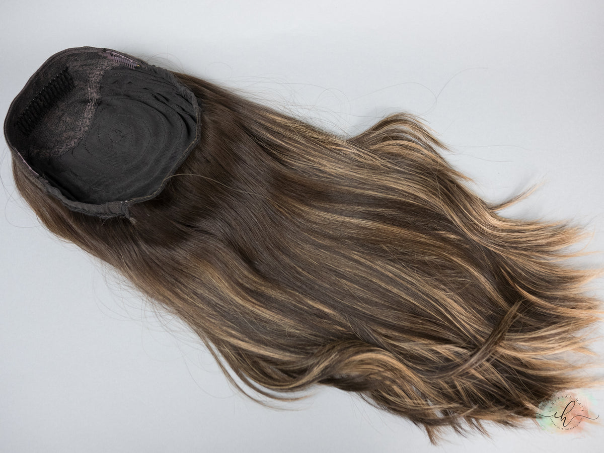 BLACK FRIDAY FINAL SALE “RACHEL" Premium Pony Wig: Sz. M, 24"