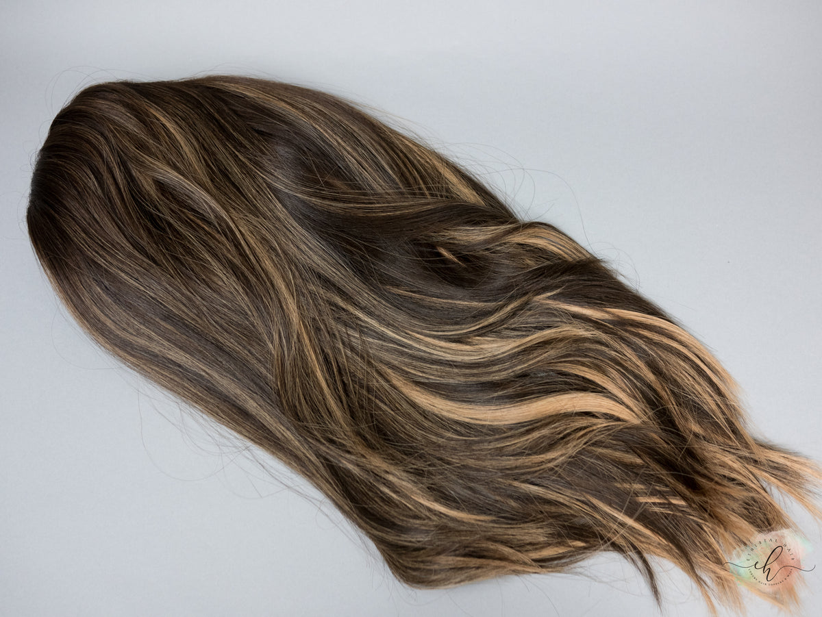 BLACK FRIDAY FINAL SALE “RACHEL" Premium Pony Wig: Sz. M, 24"