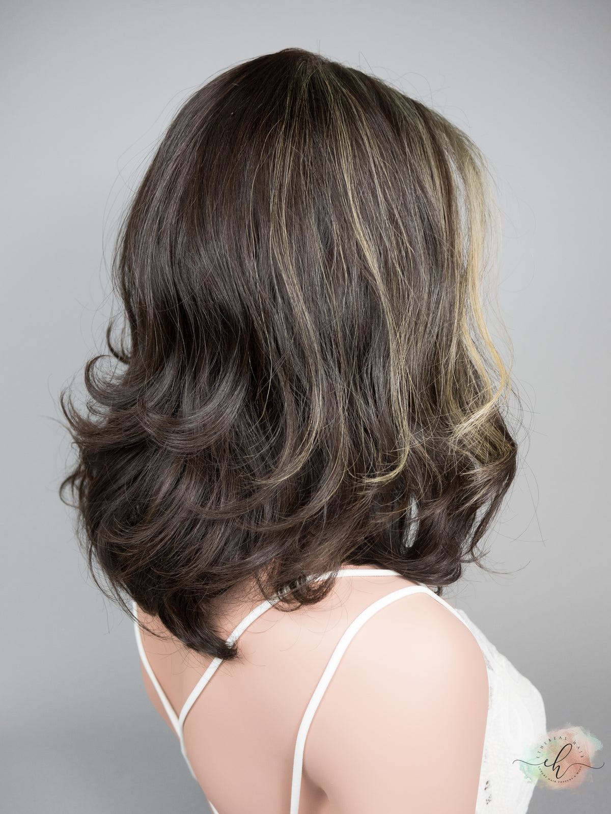 FLASH SALE "TIMELESS MOMENT" Exquisite Wig: Silk Top, Sz. M, 14" LOB