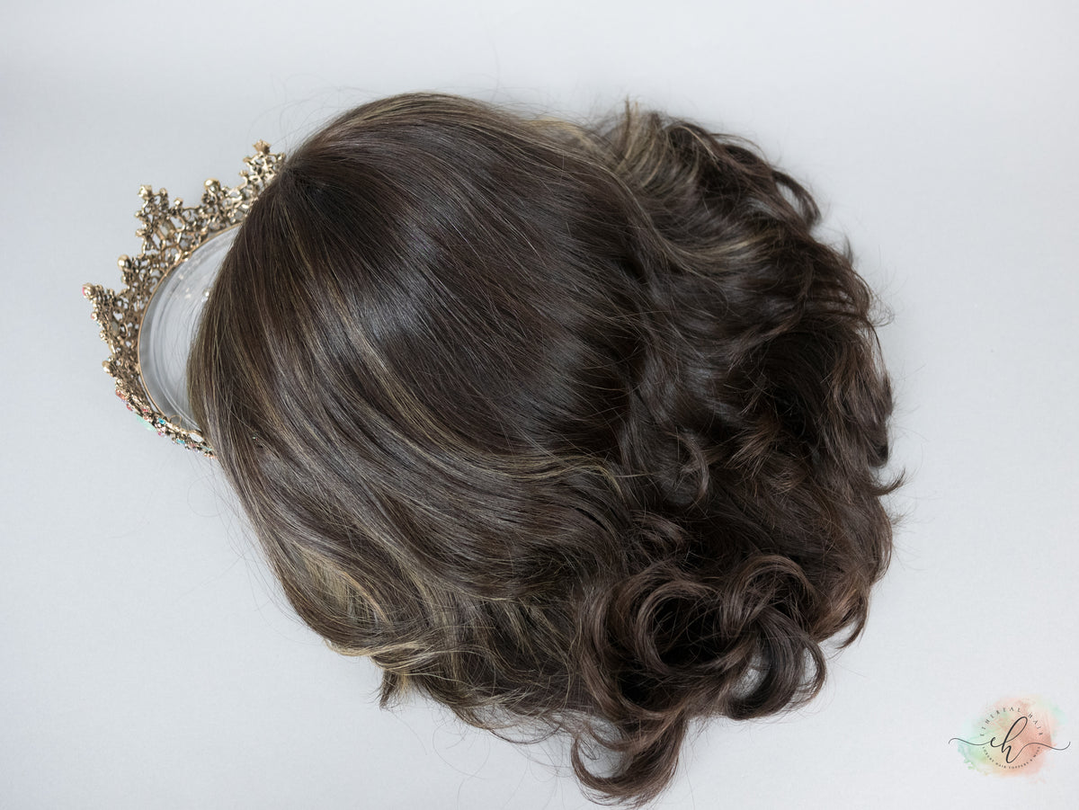FLASH SALE "TIMELESS MOMENT" Exquisite Wig: Silk Top, Sz. M, 14" LOB