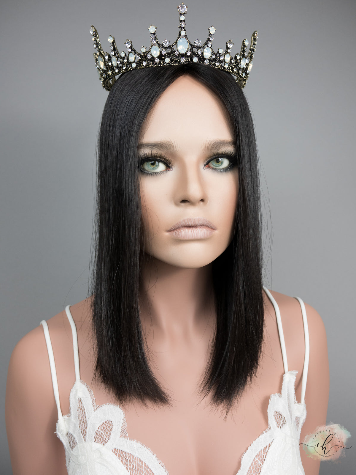 BLACK FRIDAY FINAL SALE "RAVEN" Premium Topper: Silk Top, 8x8, 15-16"