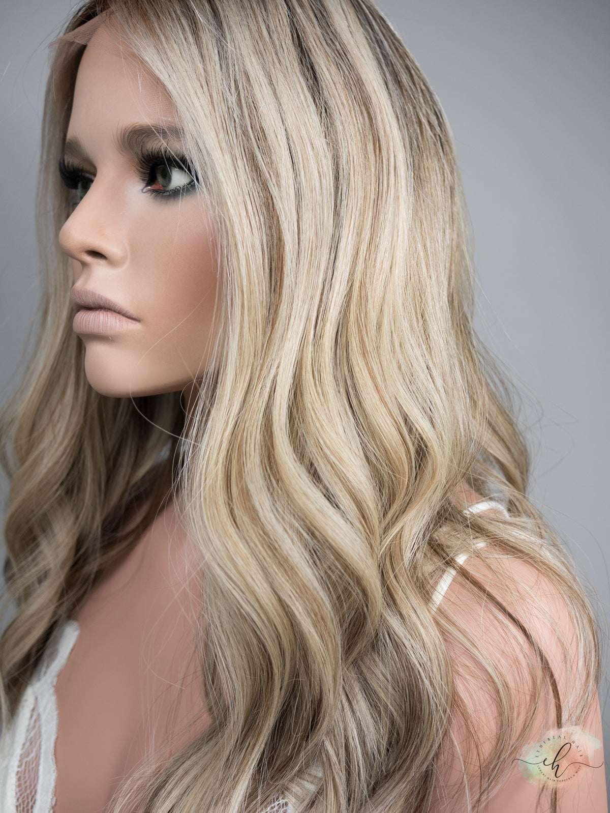 BLACK FRIDAY FINAL SALE “KRISTINA" Premium Wig: Lace Top, Sz. M/L, 20"
