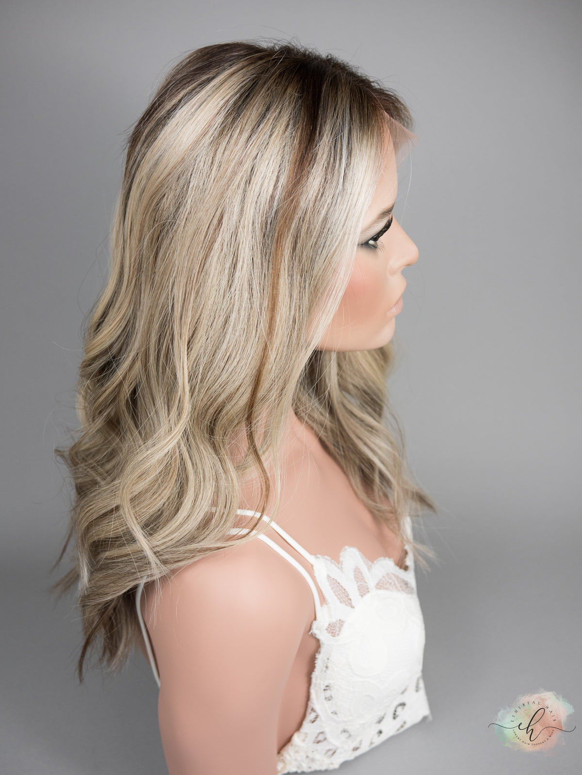 BLACK FRIDAY FINAL SALE “KRISTINA" Premium Wig: Lace Top, Sz. M/L, 20"