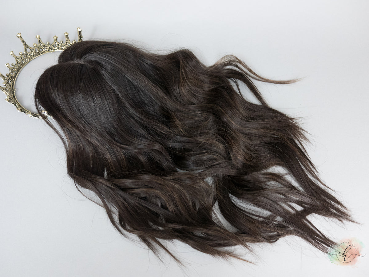 BLACK FRIDAY FINAL SALE "RHIANNON BALAYAGE" Premium Topper: Silk Top, 9x9, 17-19"