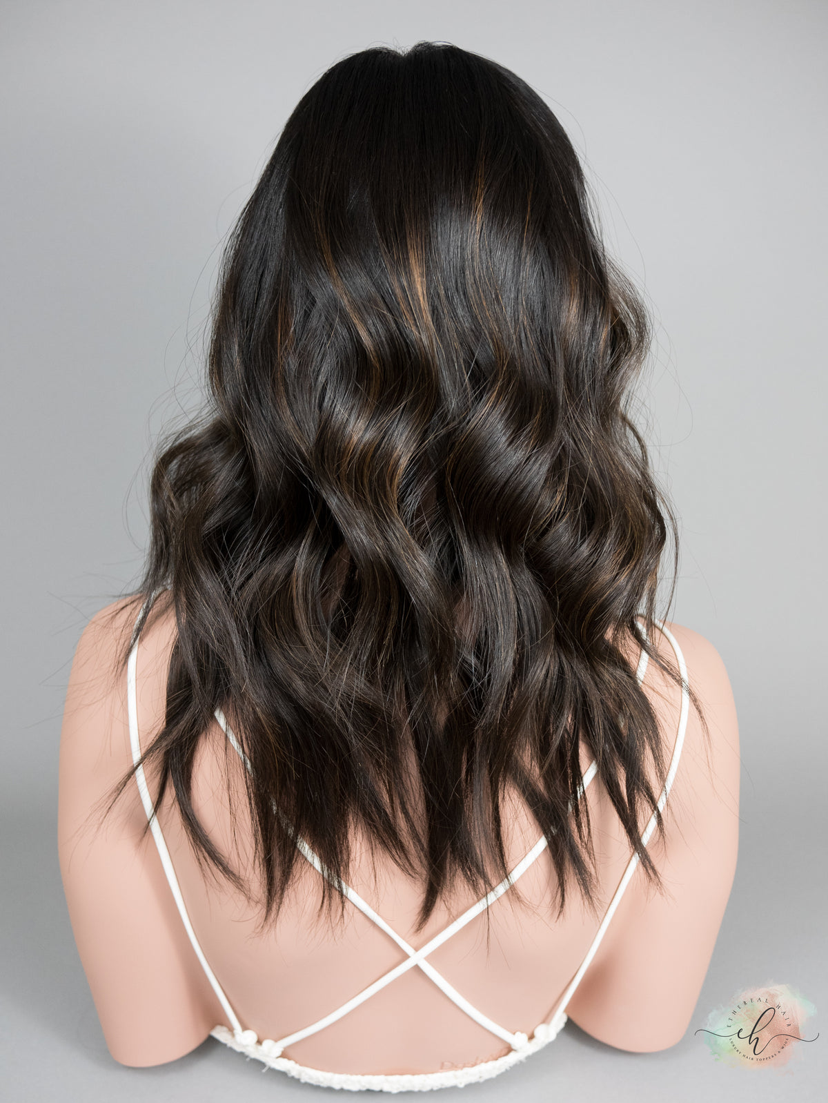 FINAL SALE "RAVEN BALAYAGE" Premium Topper: Silk Top, 9x9, 19-20"
