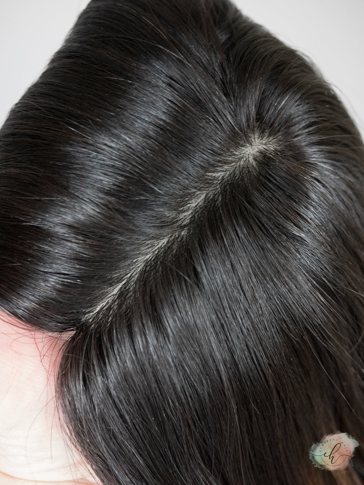 FINAL SALE "RAVEN BALAYAGE" Premium Topper: Silk Top, 9x9, 19-20"