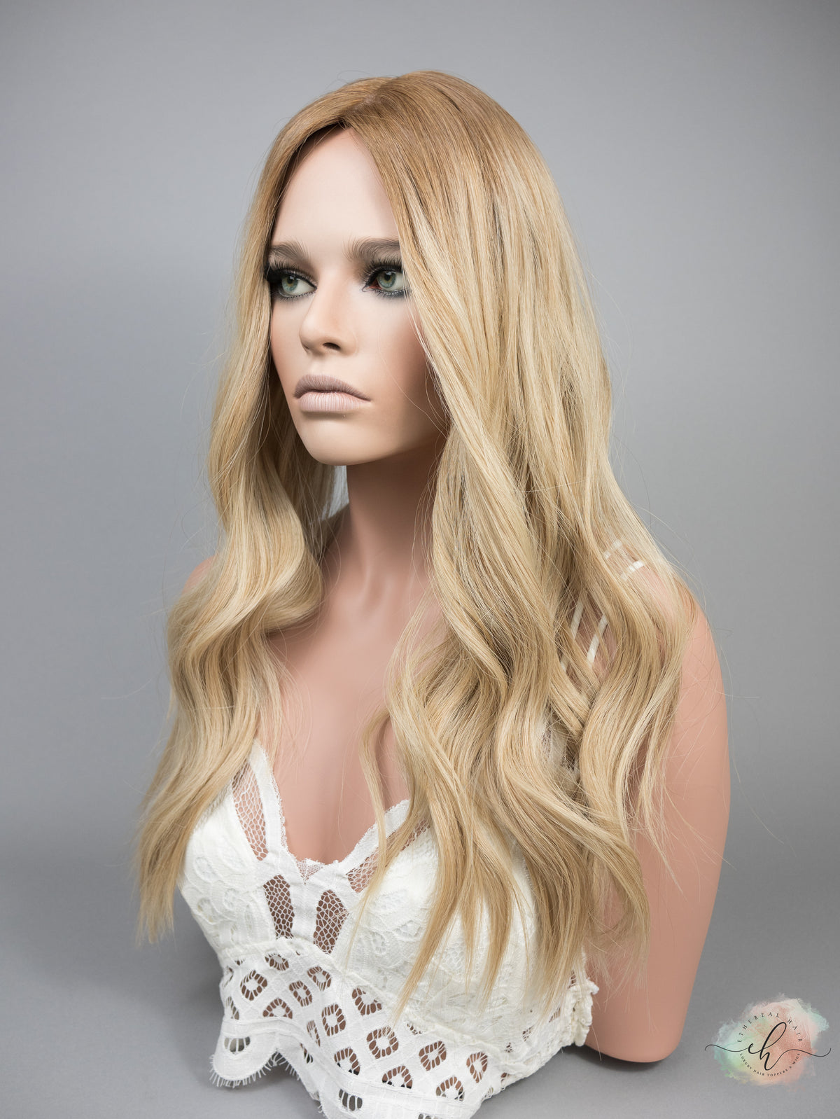 SPRING SALE “SUVI" Premium Topper: Silk Top, 9x9, 22-23"