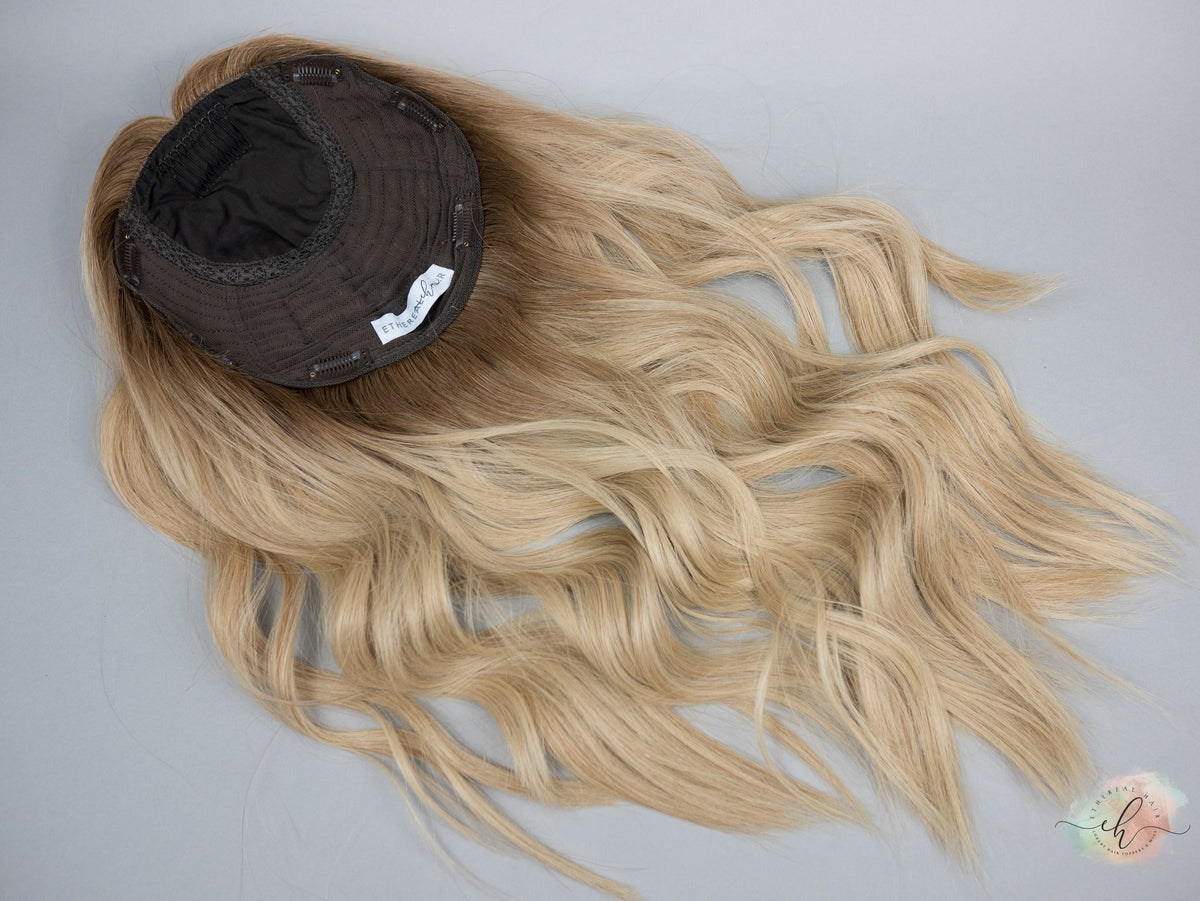 SPRING SALE “SUVI" Premium Topper: Silk Top, 9x9, 22-23"