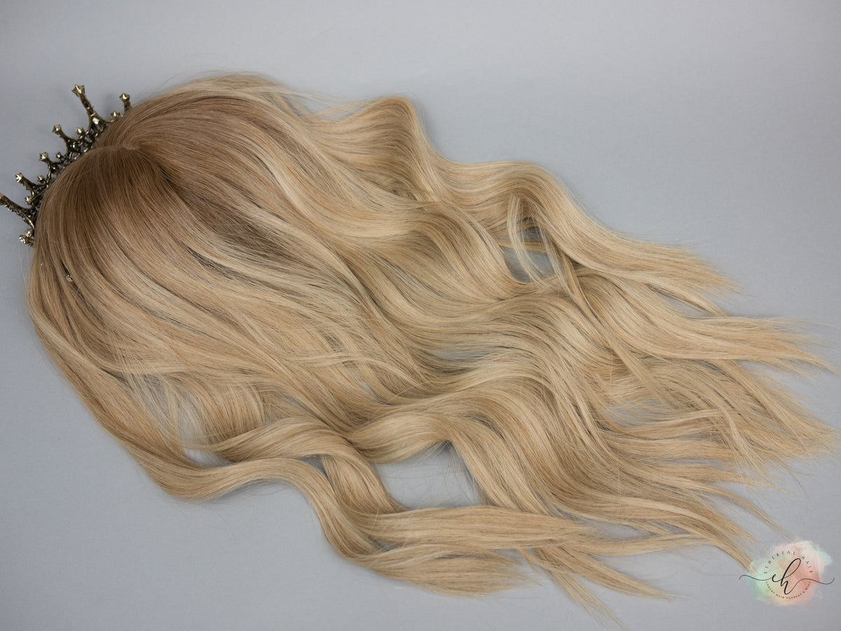 SPRING SALE “SUVI" Premium Topper: Silk Top, 9x9, 22-23"