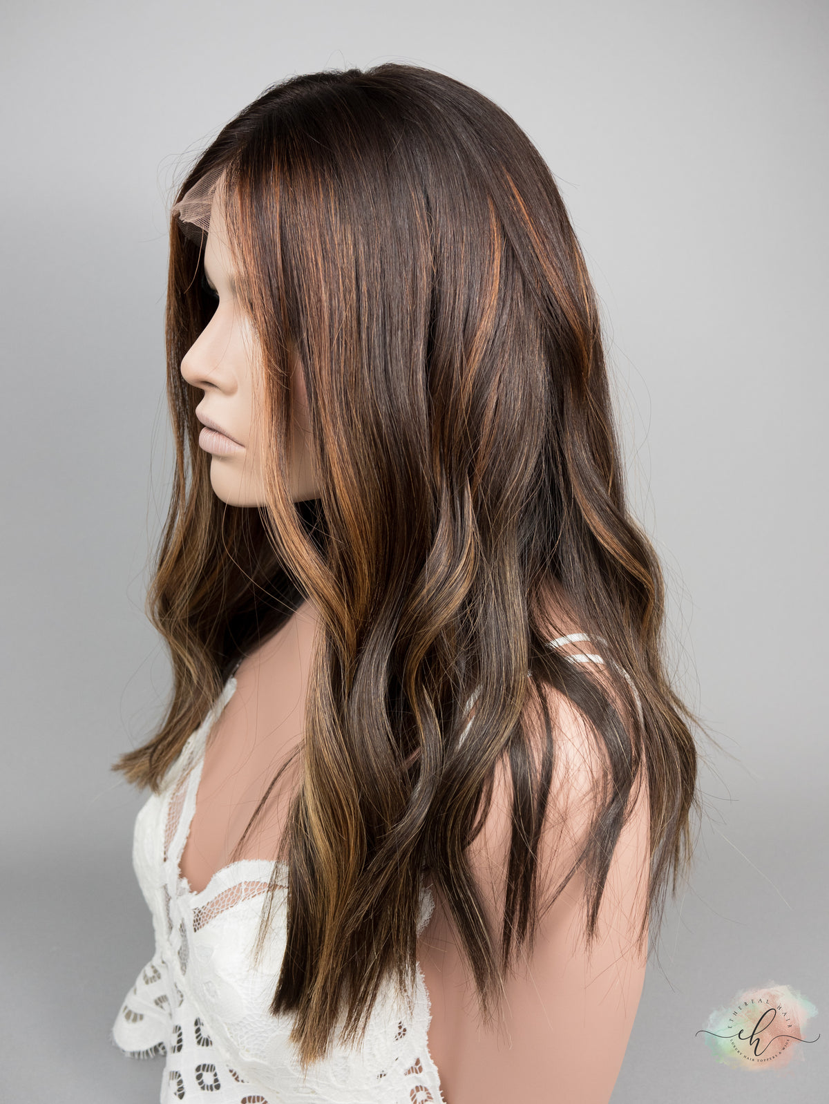 FLASH SALE “PAINT THE TOWN" Exquisite Wig: Lace Top, Sz. S/M, 20"