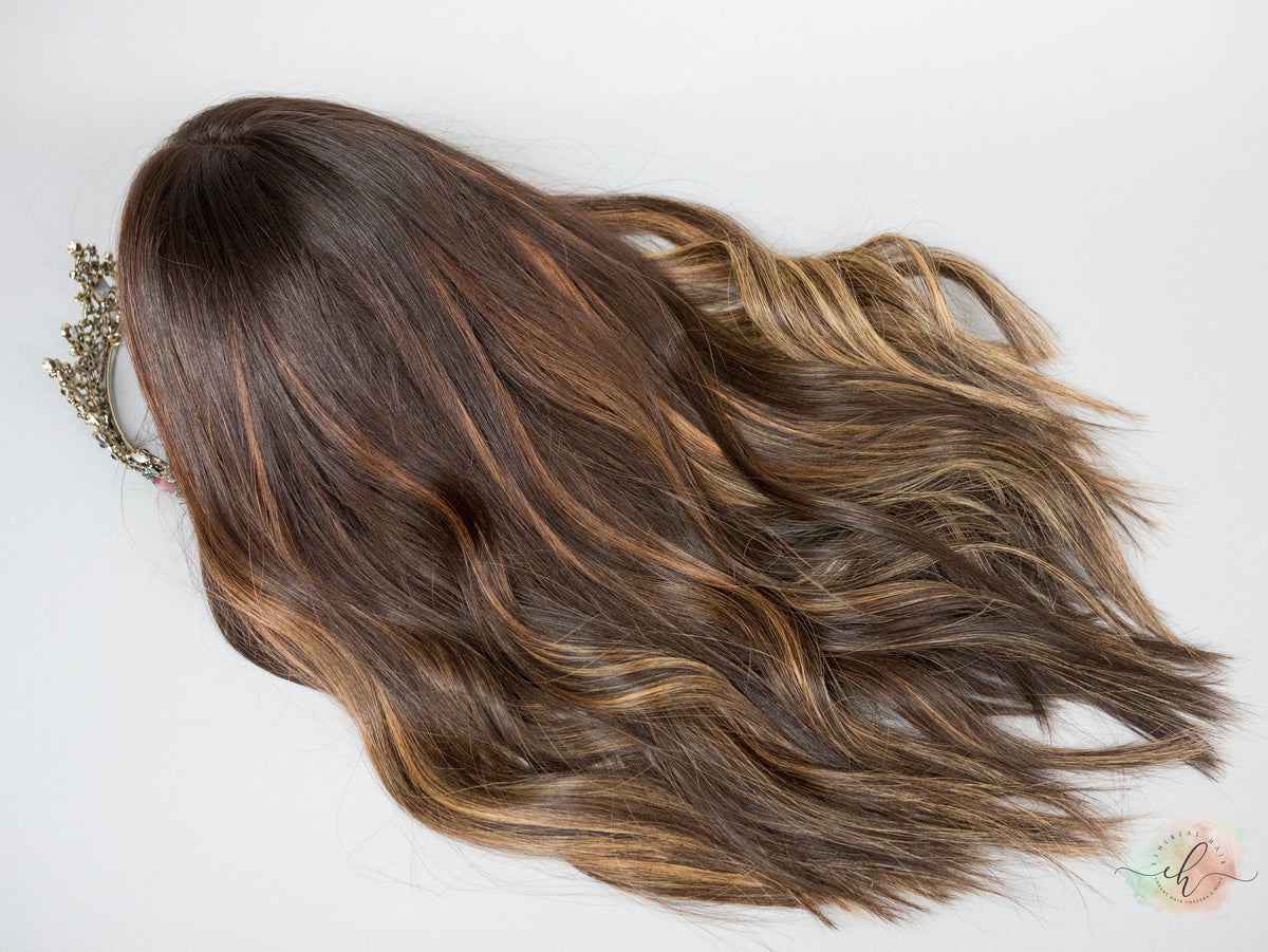 FLASH SALE “PAINT THE TOWN" Exquisite Wig: Lace Top, Sz. S/M, 20"