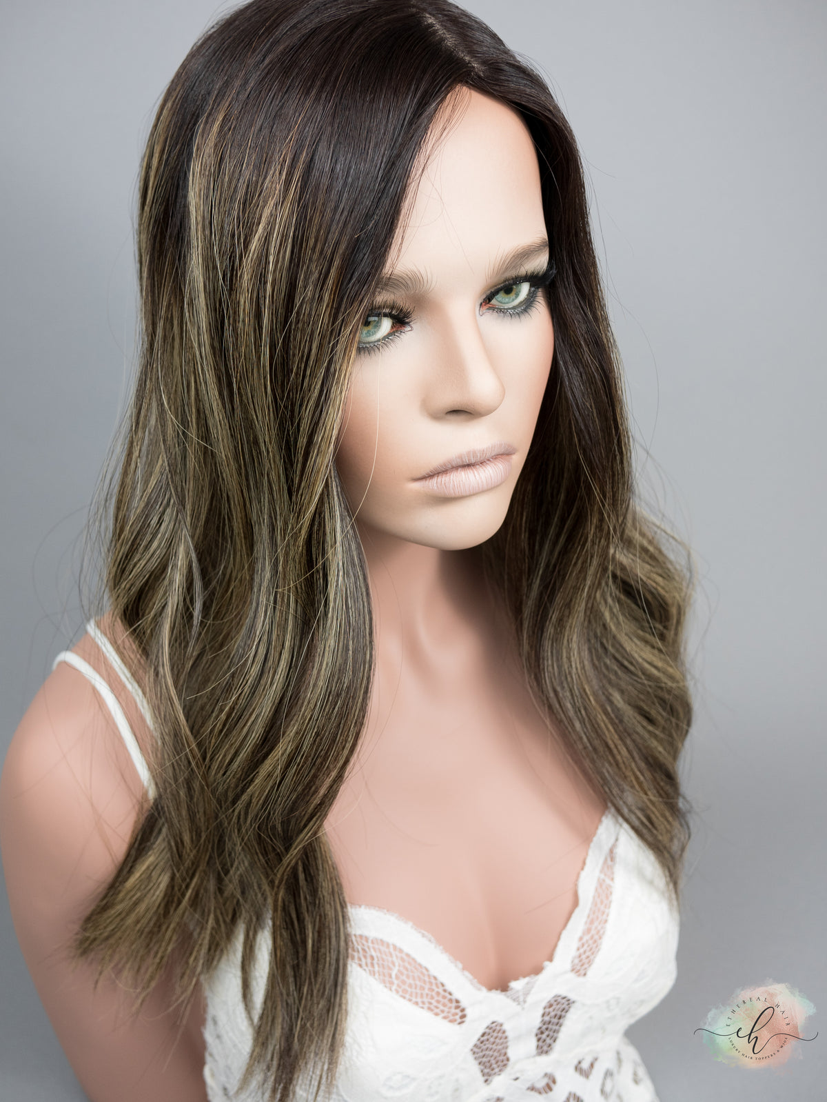 &quot;LUNA BALAYAGE&quot; Premium Topper: Silk Top, 8x8, 19-20&quot;