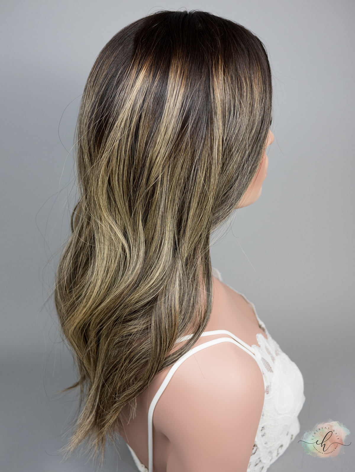 &quot;LUNA BALAYAGE&quot; Premium Topper: Silk Top, 8x8, 19-20&quot;