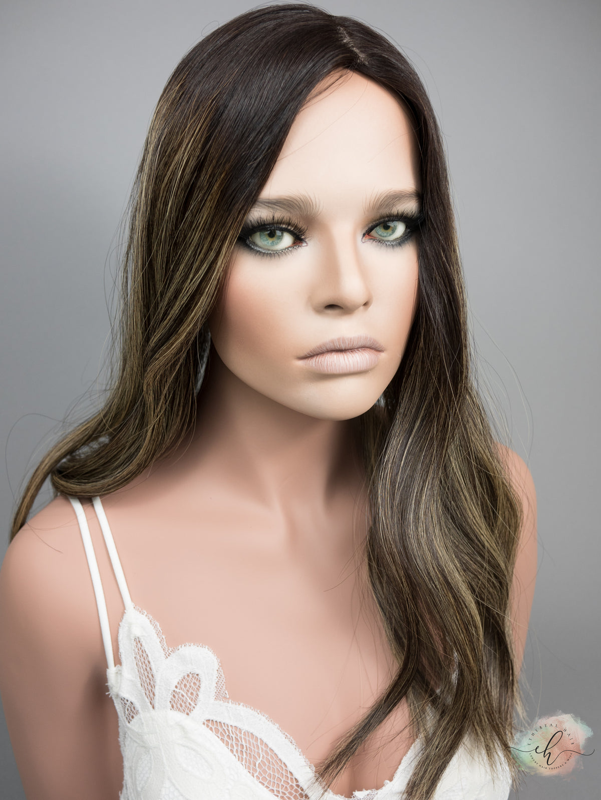 &quot;LUNA BALAYAGE&quot; Premium Topper: Silk Top, 8x8, 19-20&quot;