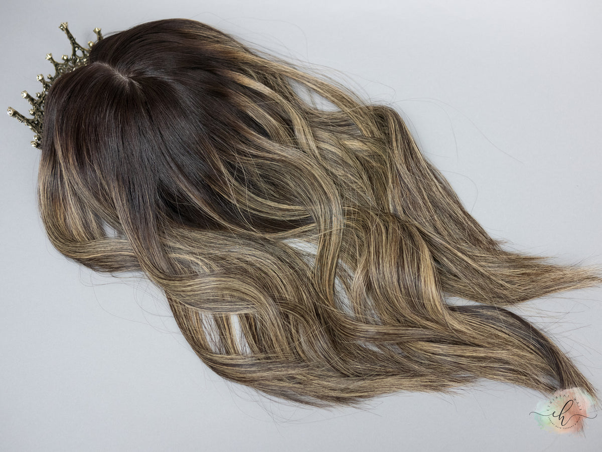 &quot;LUNA BALAYAGE&quot; Premium Topper: Silk Top, 8x8, 19-20&quot;