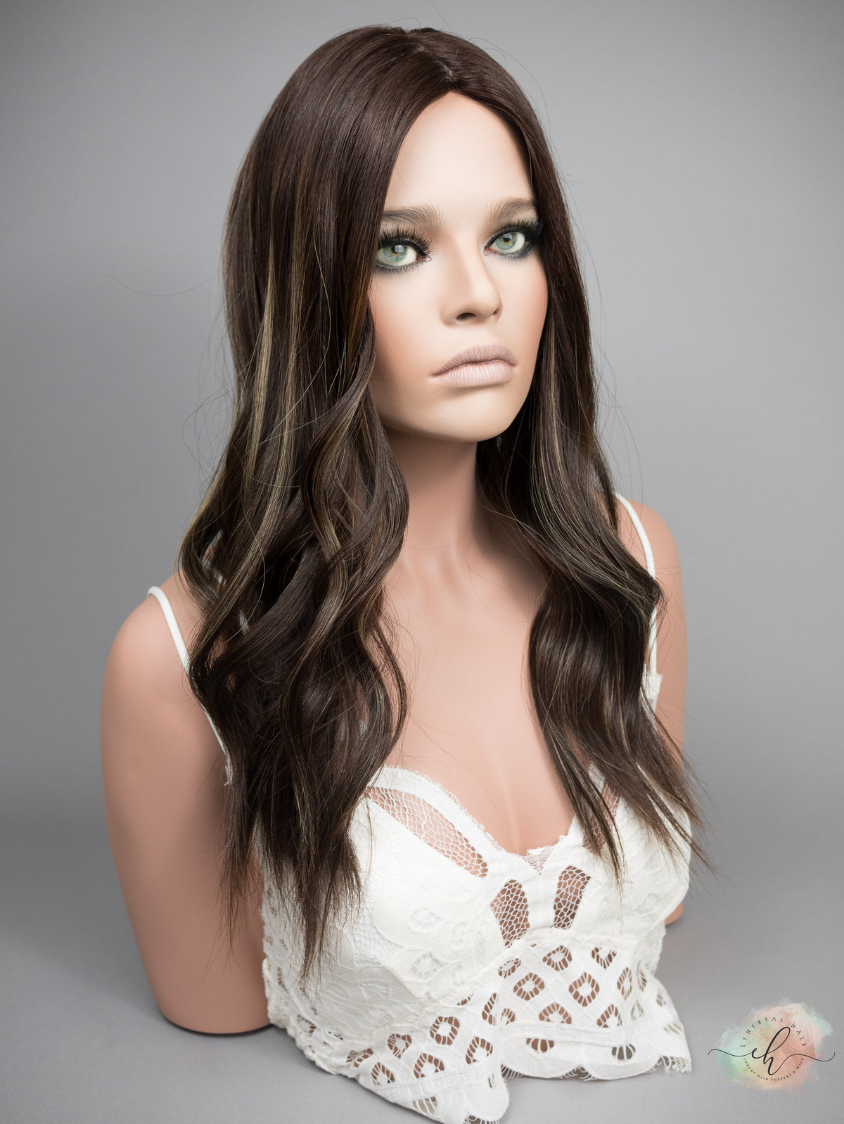 “LUNA BALAYAGE" Premium Topper: Silk Top, 8x8, 22"
