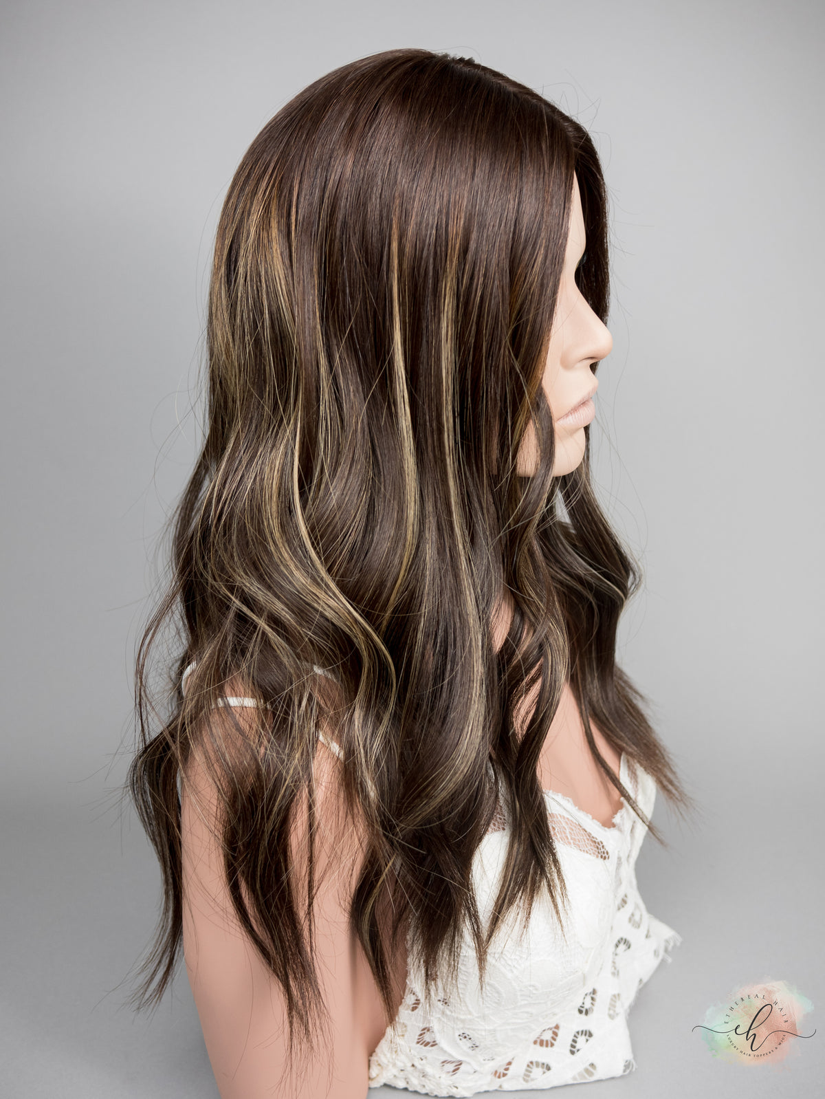 “LUNA BALAYAGE" Premium Topper: Silk Top, 8x8, 22"