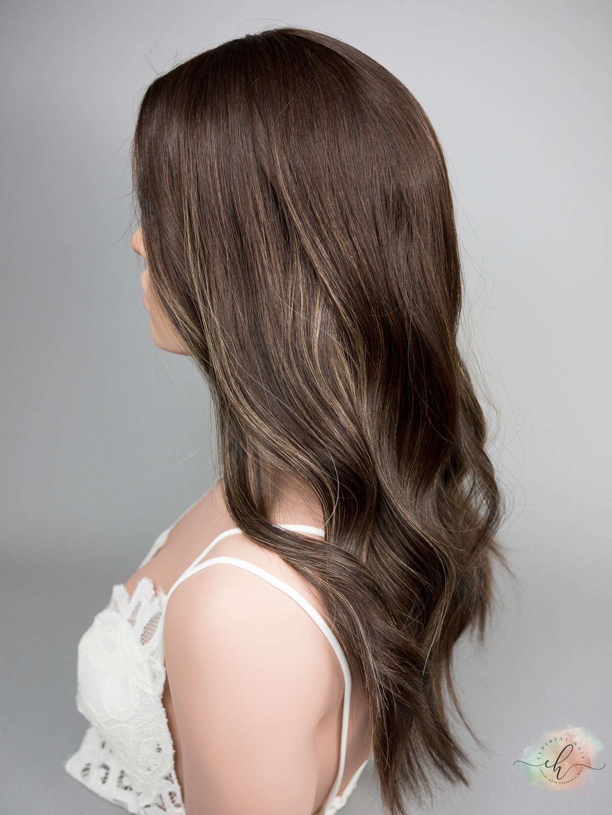 “LUNA BALAYAGE" Premium Topper: Silk Top, 8x8, 22"