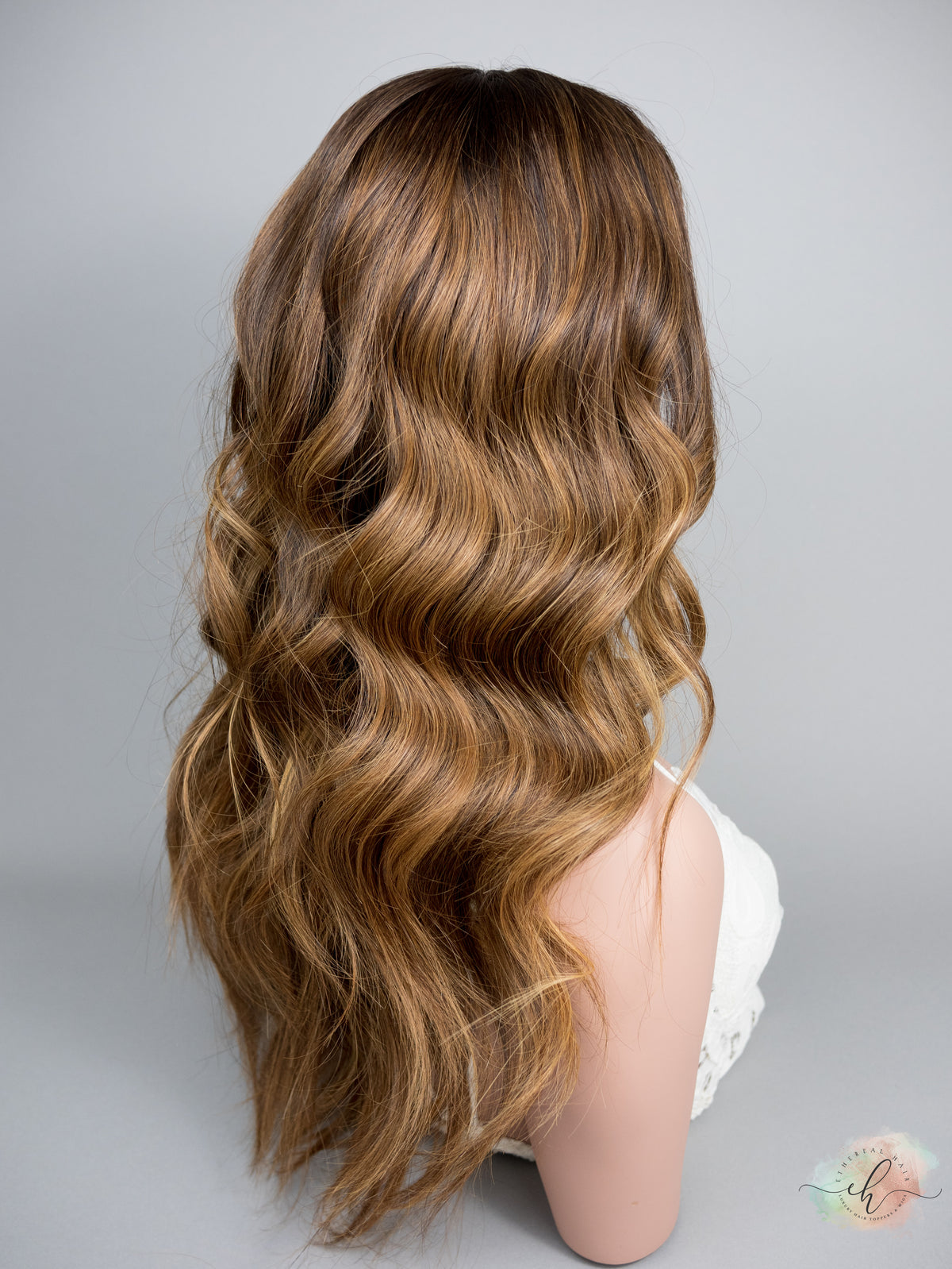 “HAZEL" Premium Wig: Silk Top Lace Front, Sz. M, 27"