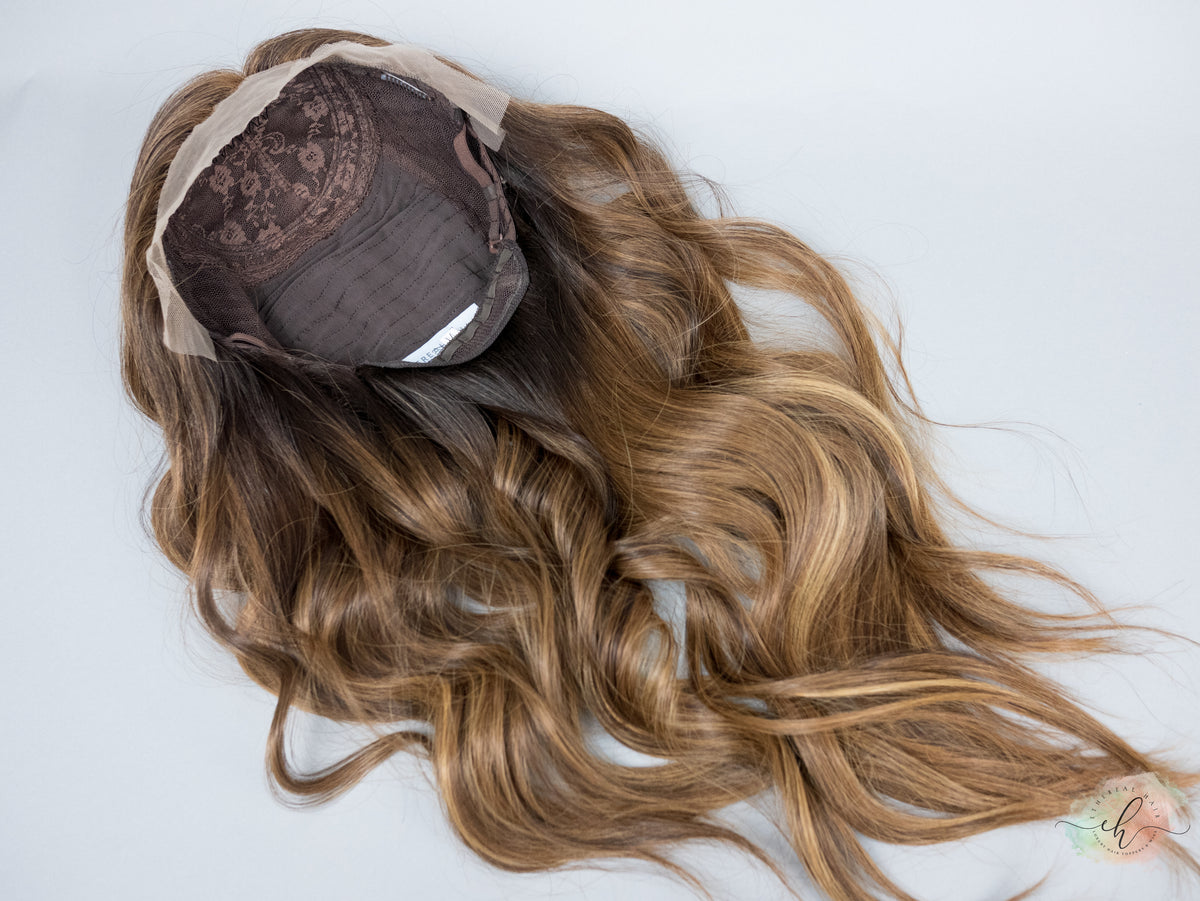 “HAZEL" Premium Wig: Silk Top Lace Front, Sz. M, 27"