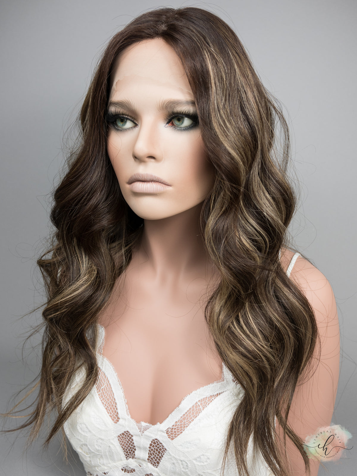 “DEIDRA" Premium Wig: Silk Top Lace Front, Sz. M/L, 26"