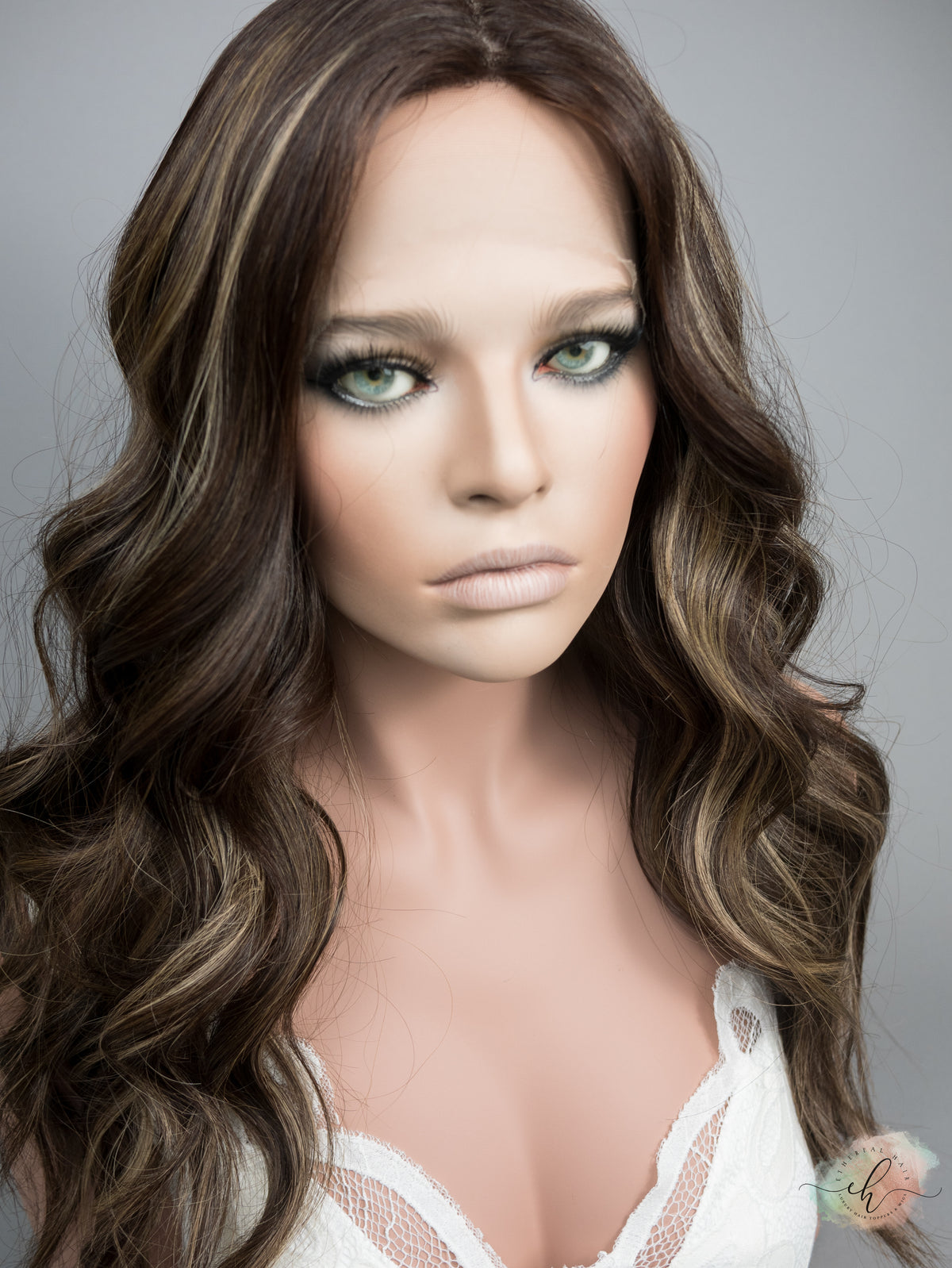 “DEIDRA" Premium Wig: Silk Top Lace Front, Sz. M/L, 26"