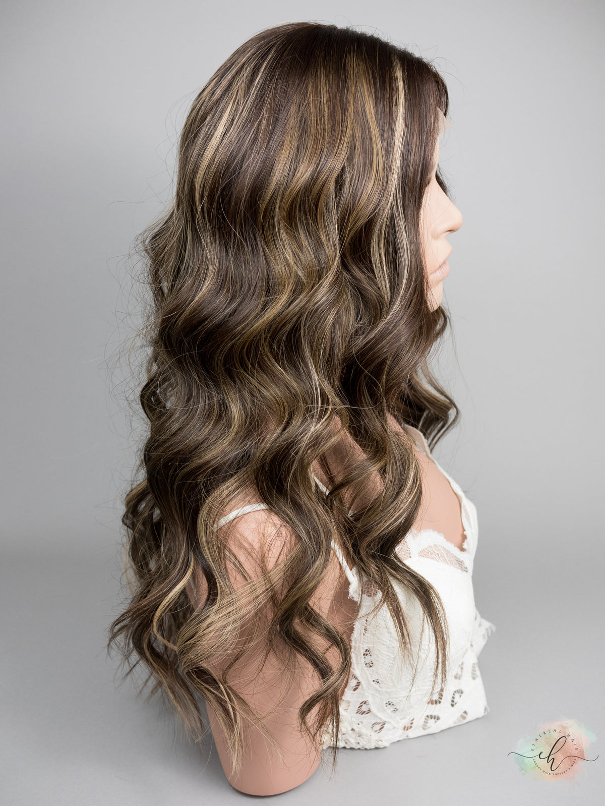 “DEIDRA" Premium Wig: Silk Top Lace Front, Sz. M/L, 26"