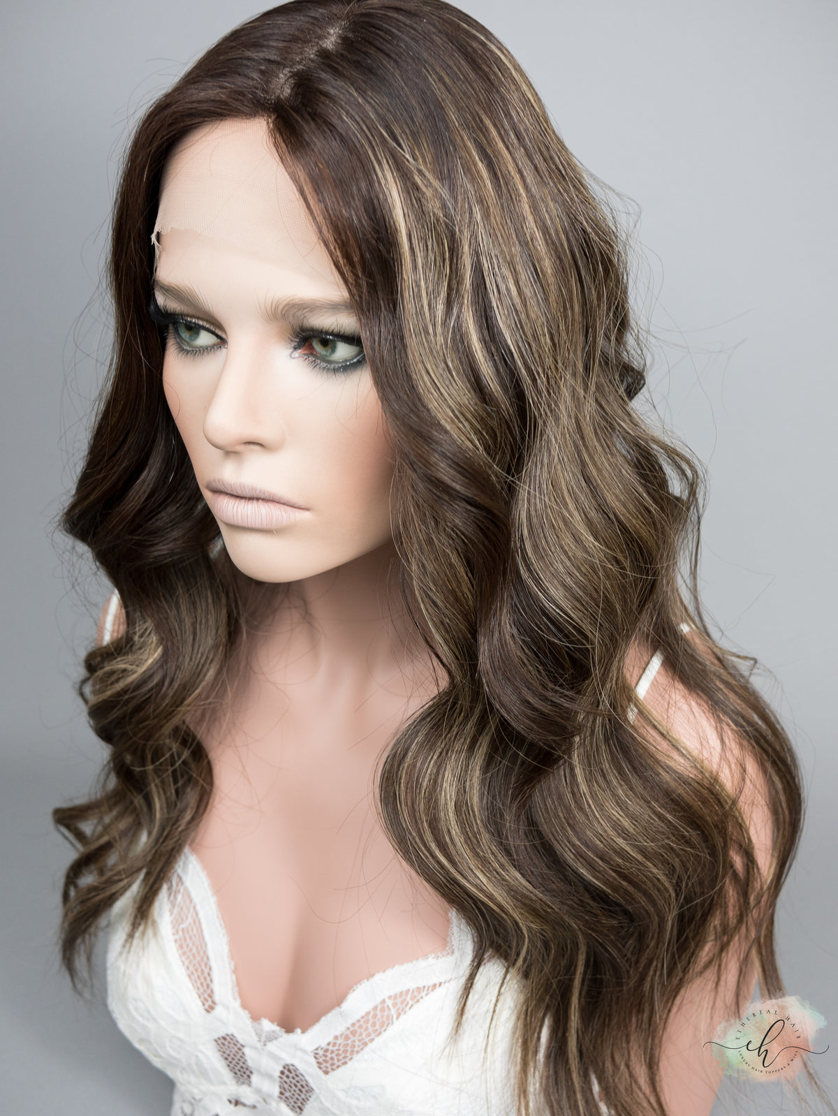 “DEIDRA" Premium Wig: Silk Top Lace Front, Sz. M/L, 26"