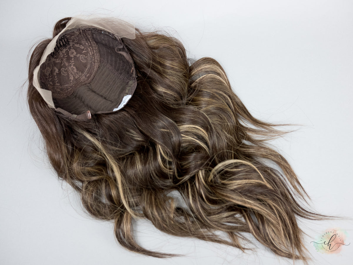 “DEIDRA" Premium Wig: Silk Top Lace Front, Sz. M/L, 26"