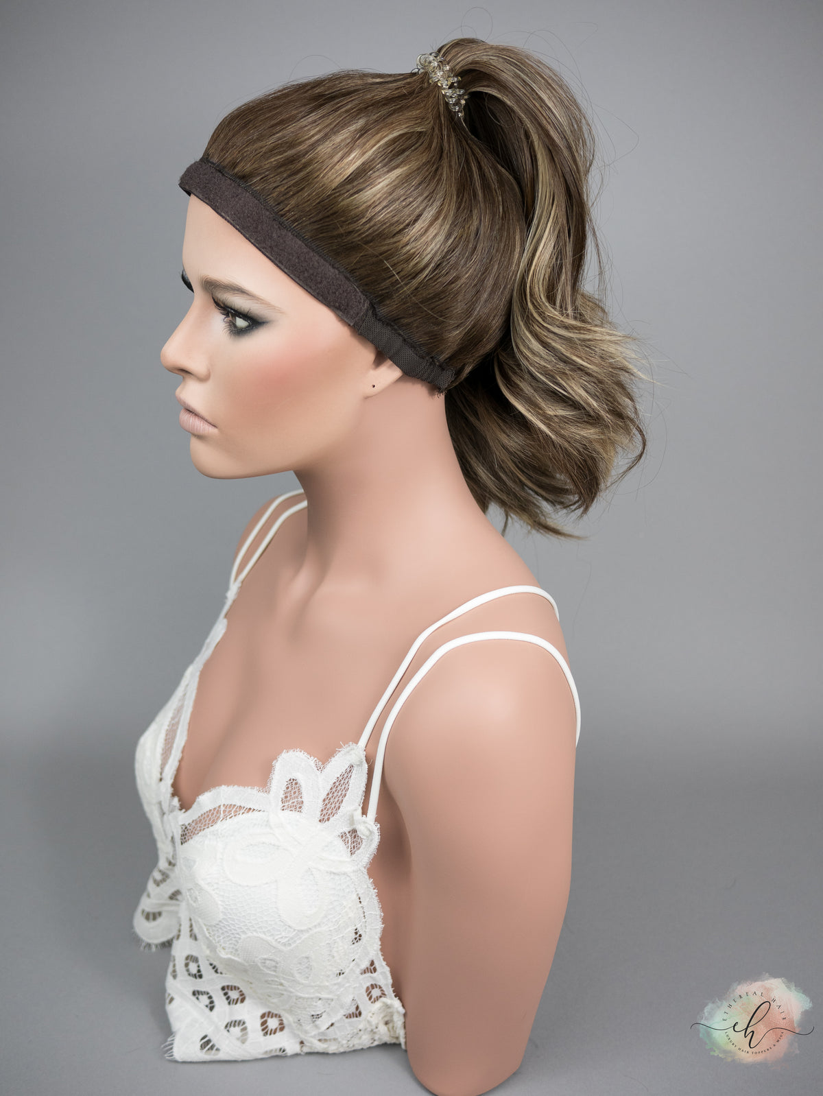 SPRING SALE “BIRCH" Premium Pony Wig: Sz. L, 24"