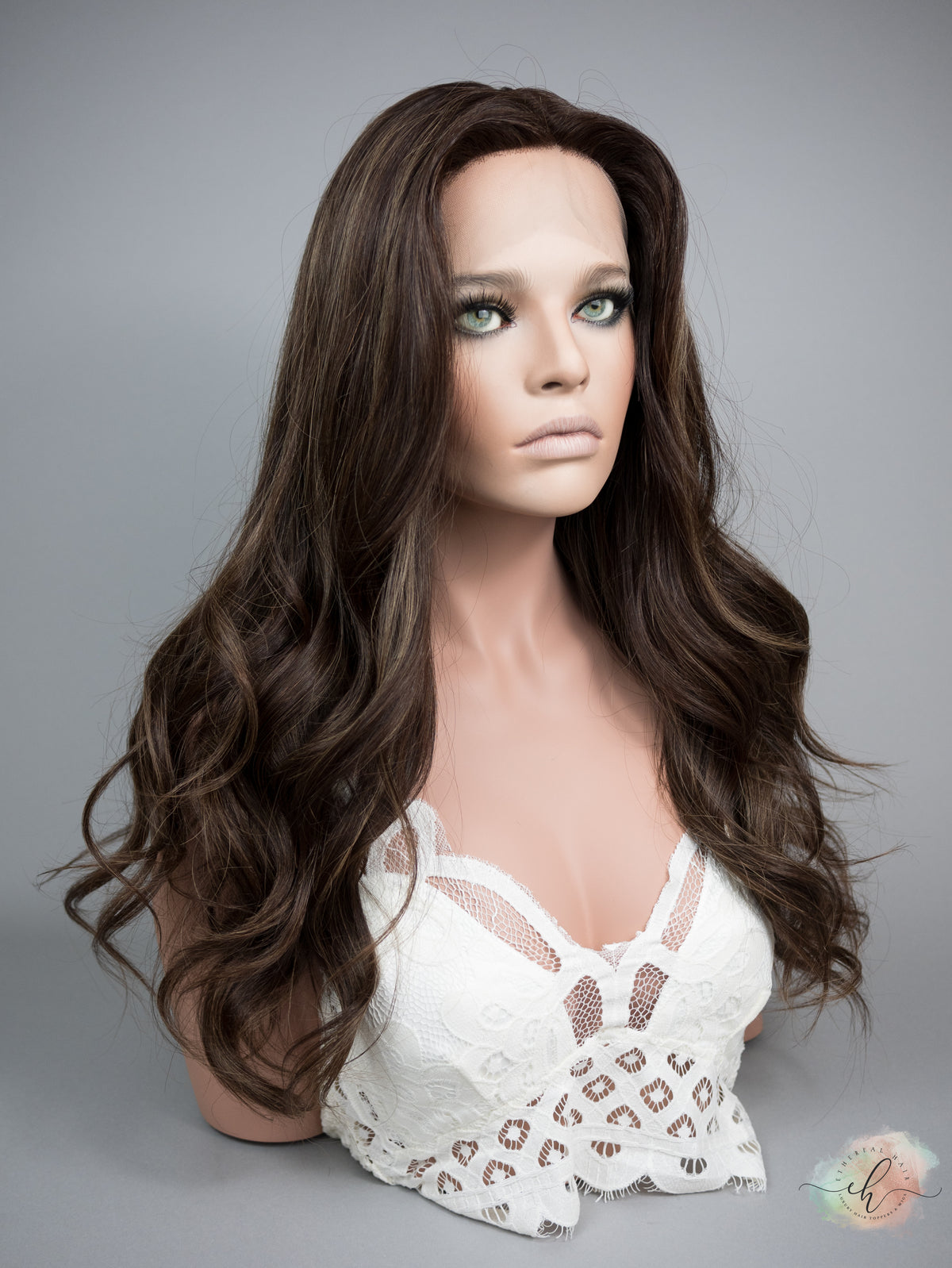 “SERAPHINA&quot; Premium Wig: Silk Top Lace Front, Sz. S, 26&quot;