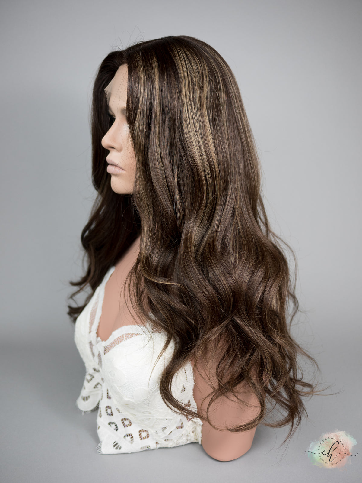 “SERAPHINA&quot; Premium Wig: Silk Top Lace Front, Sz. S, 26&quot;