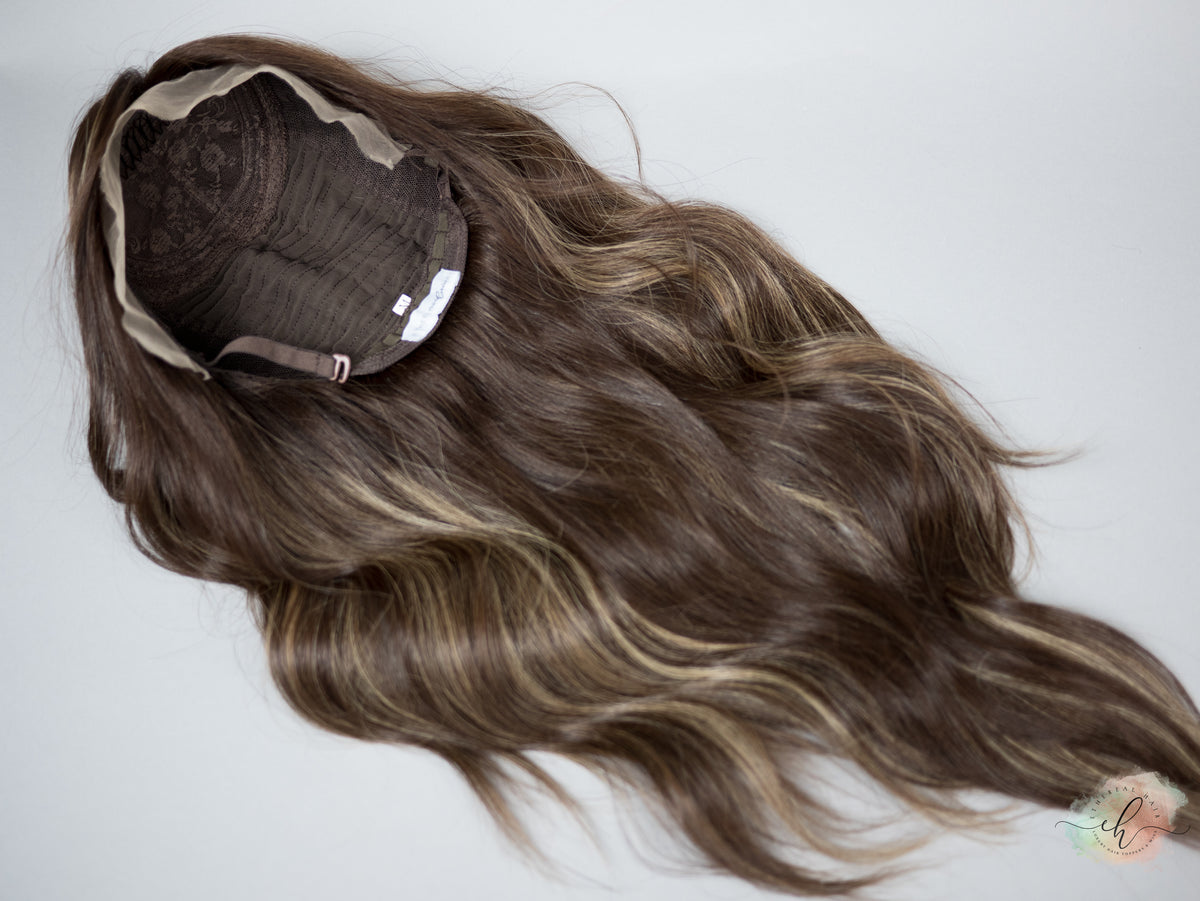 “DEIDRA" Premium Wig: Silk Top Lace Front, Sz. M, 27"