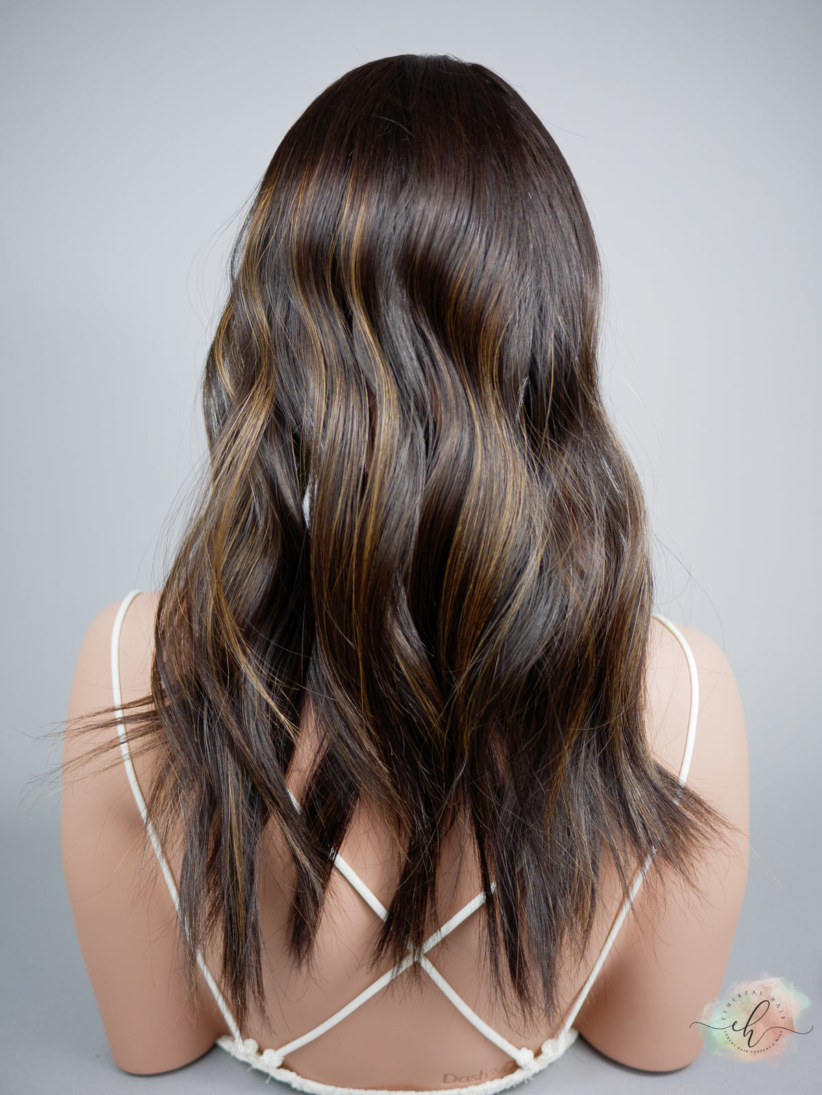 PRE-LOVED “LARK BALAYAGE" Premium Topper: Lace Top, 8x8, 19-20"