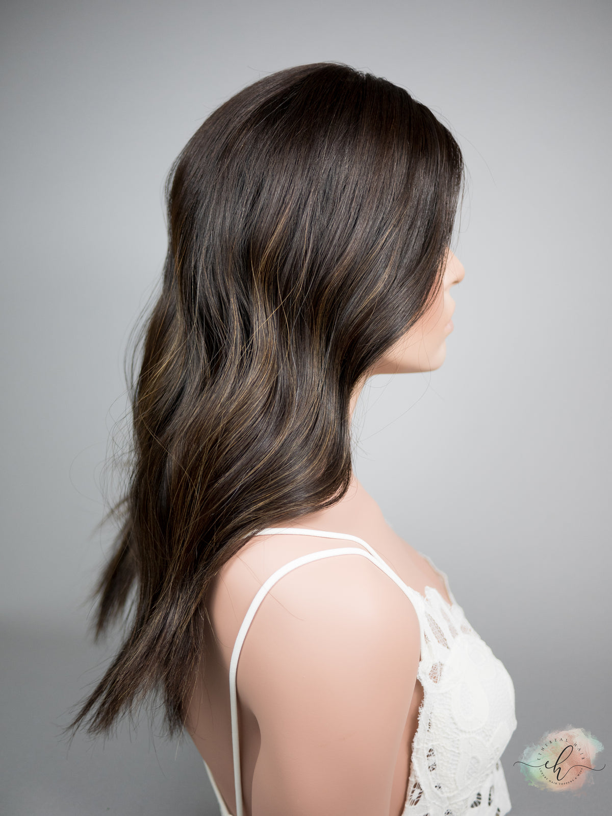 PRE-LOVED “LARK BALAYAGE" Premium Topper: Lace Top, 8x8, 19-20"