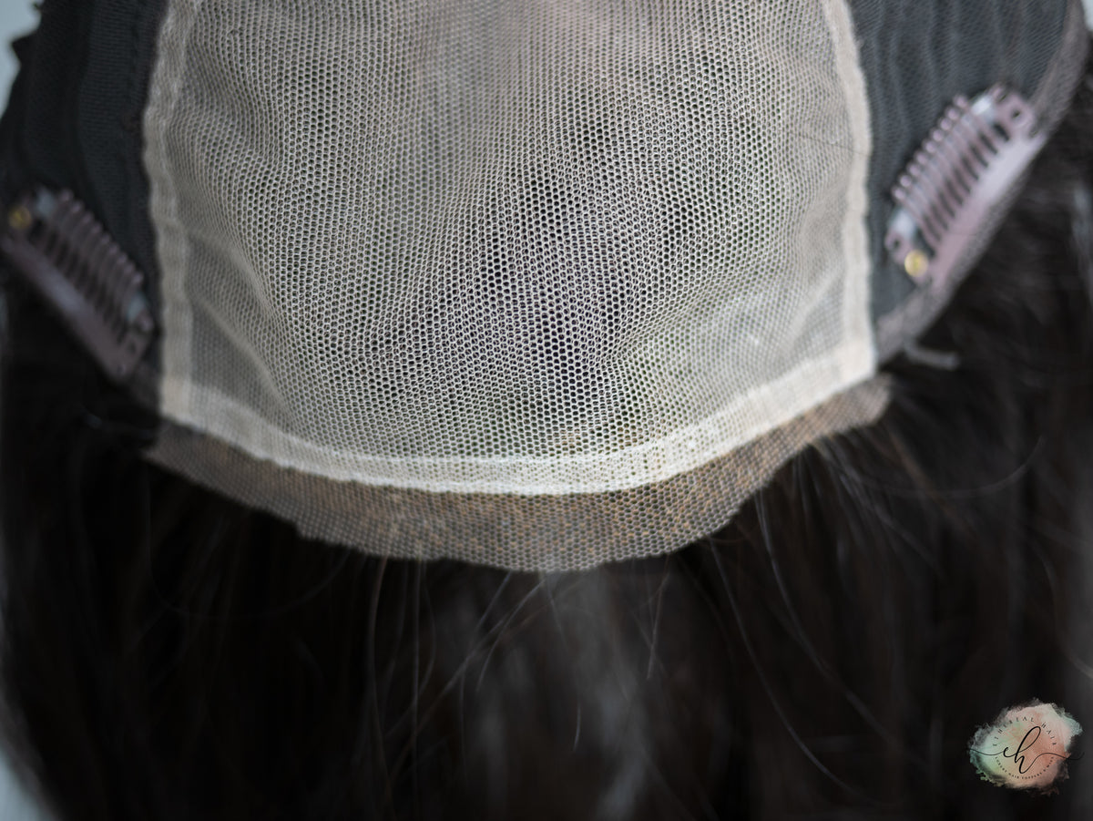 PRE-LOVED “LARK BALAYAGE" Premium Topper: Lace Top, 8x8, 19-20"