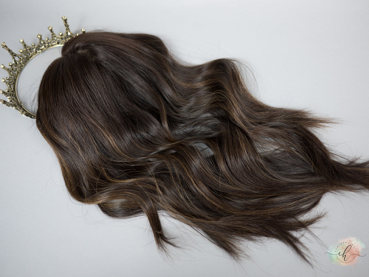 PRE-LOVED “LARK BALAYAGE" Premium Topper: Lace Top, 8x8, 19-20"