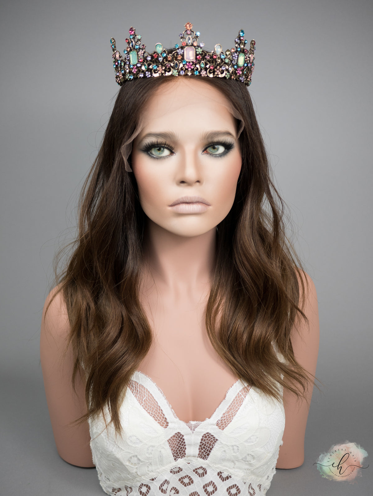 &quot;KELLI&quot; Premium Wig: Lace Top, Sz. M, 22&quot;