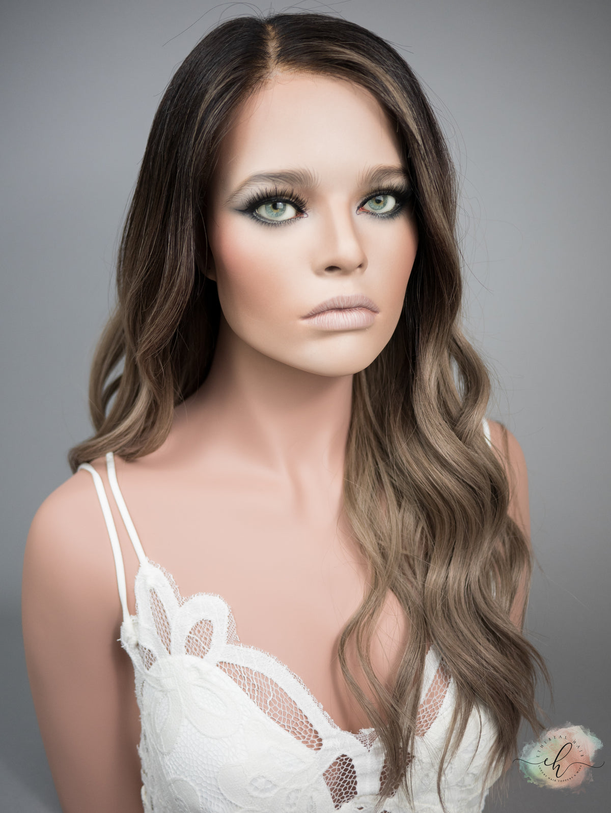 SAMPLE SALE "MARLEY" Premium Wig: Lace Top, Sz. M, 24"