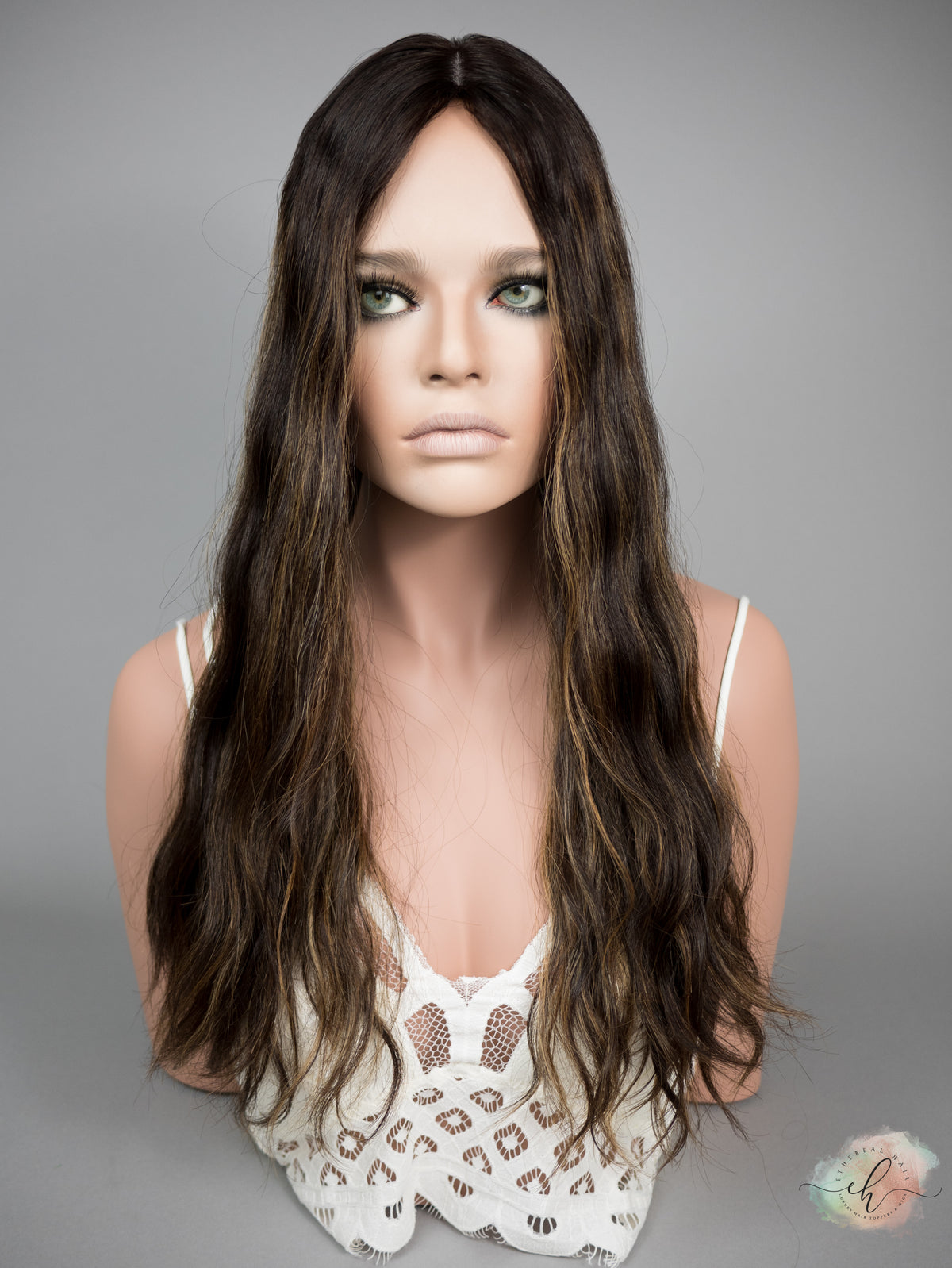 “PEPPA" Premium Topper: Silk Top, 9x9, 24", Wavy