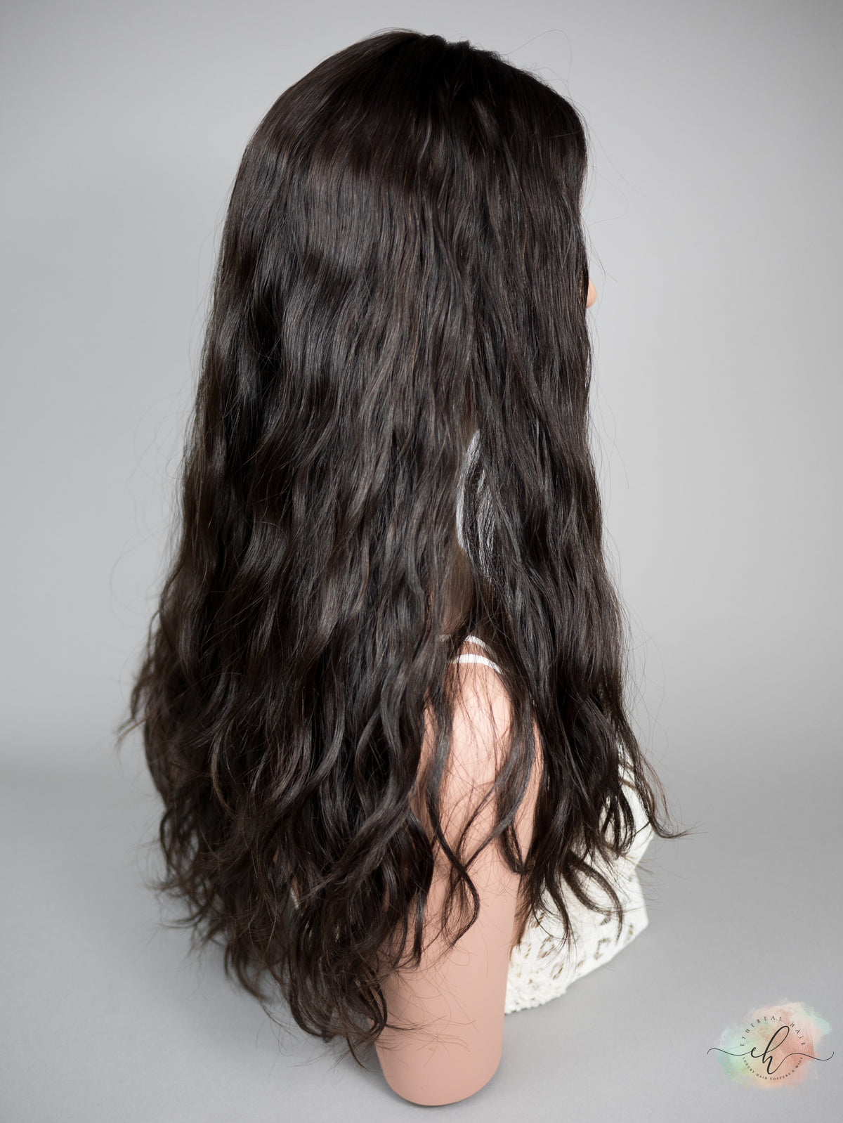 “LARK" Premium Topper: Silk Top, 9x9, 23", Wavy