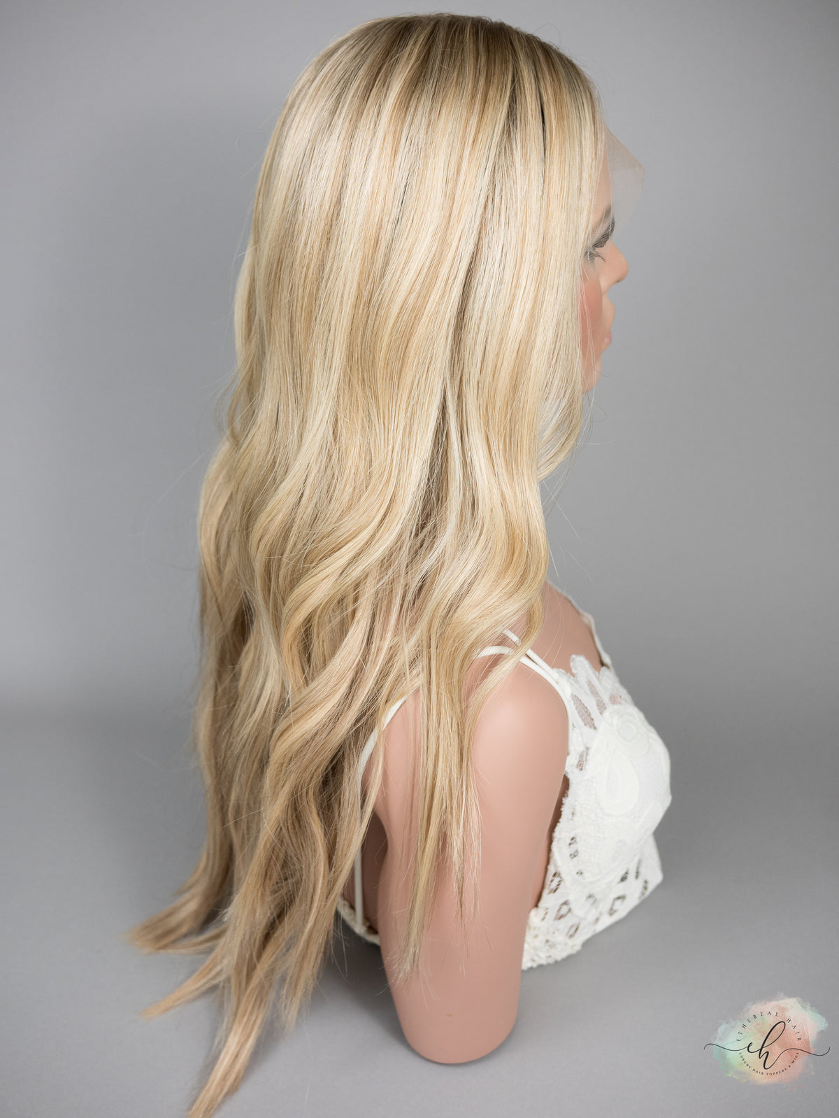 “EVA" Premium Wig: Lace Top, Sz. M, 27"