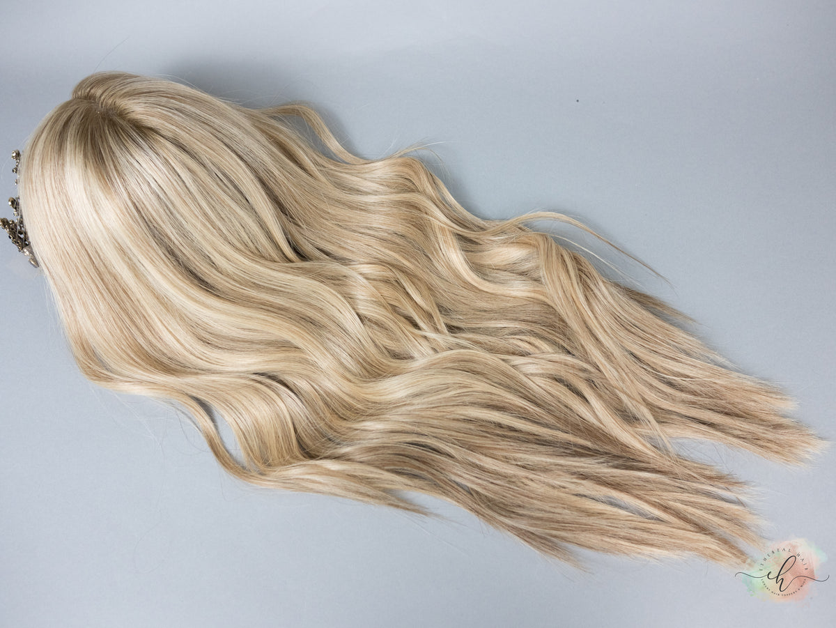 “EVA" Premium Wig: Lace Top, Sz. M, 27"