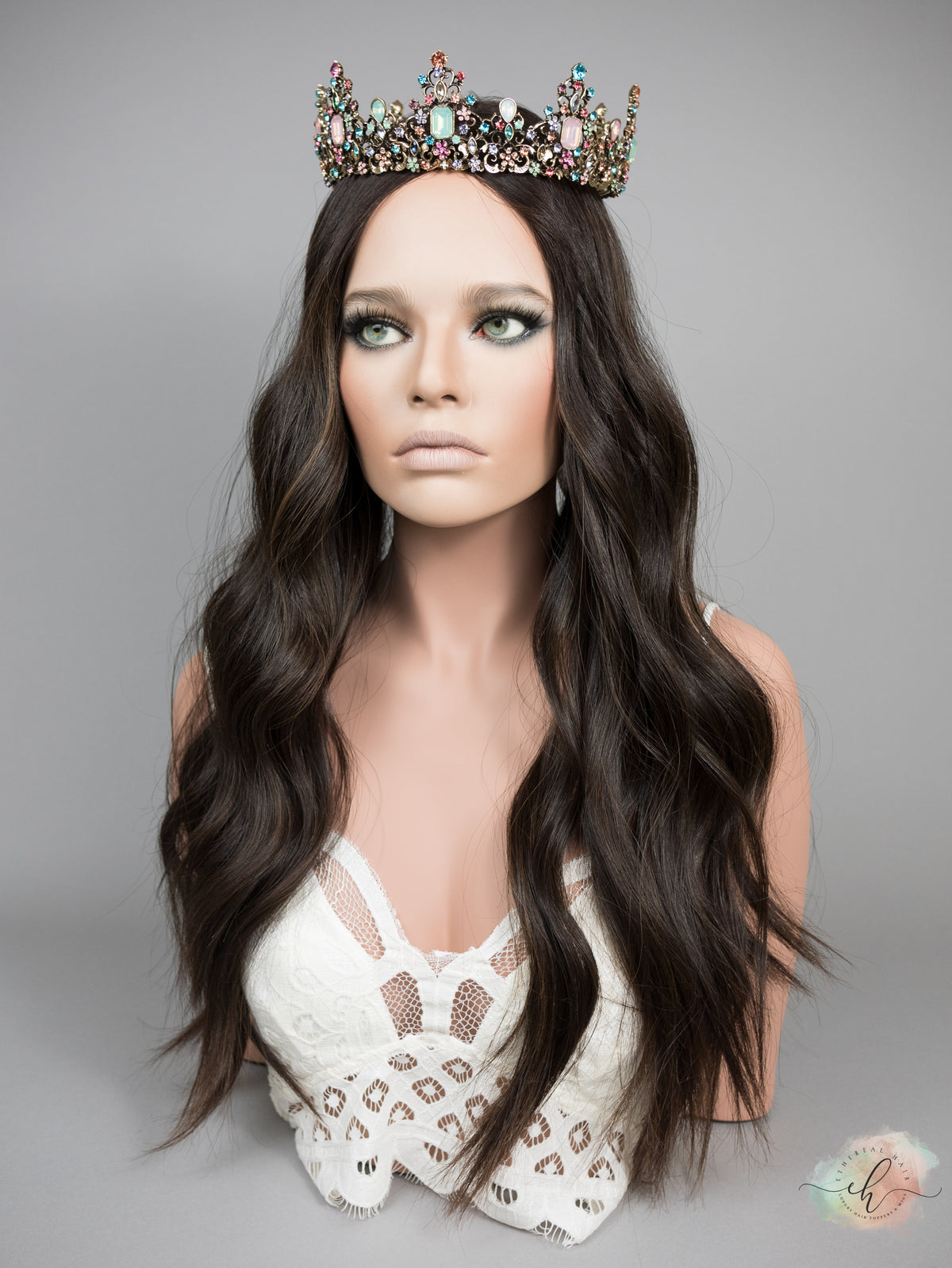 “LARK BALAYAGE" Premium Topper: Silk Top, 9x9, 26-27"