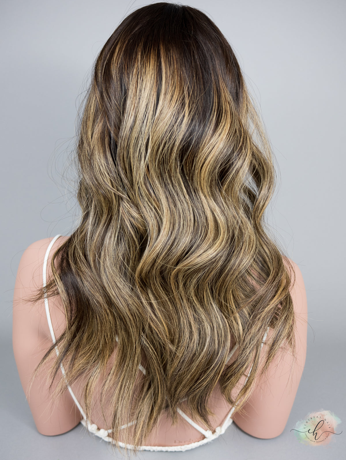 “LUNA BALAYAGE" Premium Topper: Silk Top, 9x9, 22"