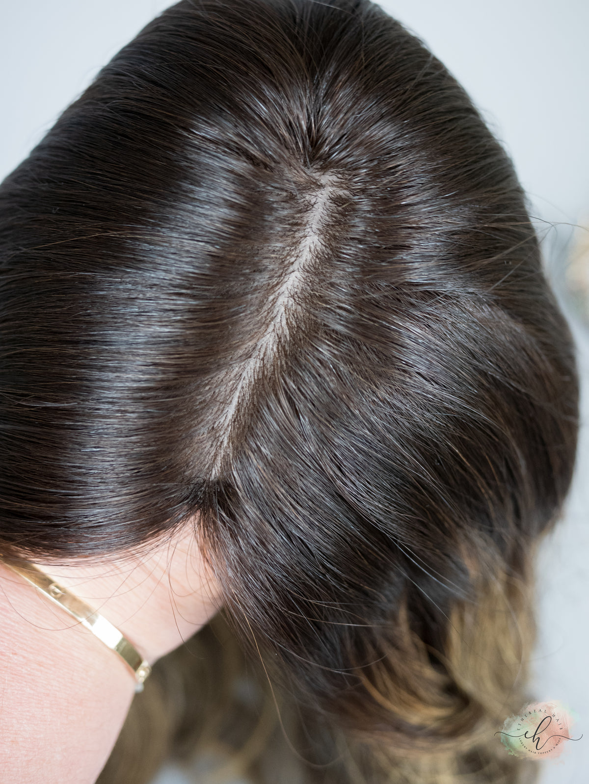 “LUNA BALAYAGE" Premium Topper: Silk Top, 9x9, 22"