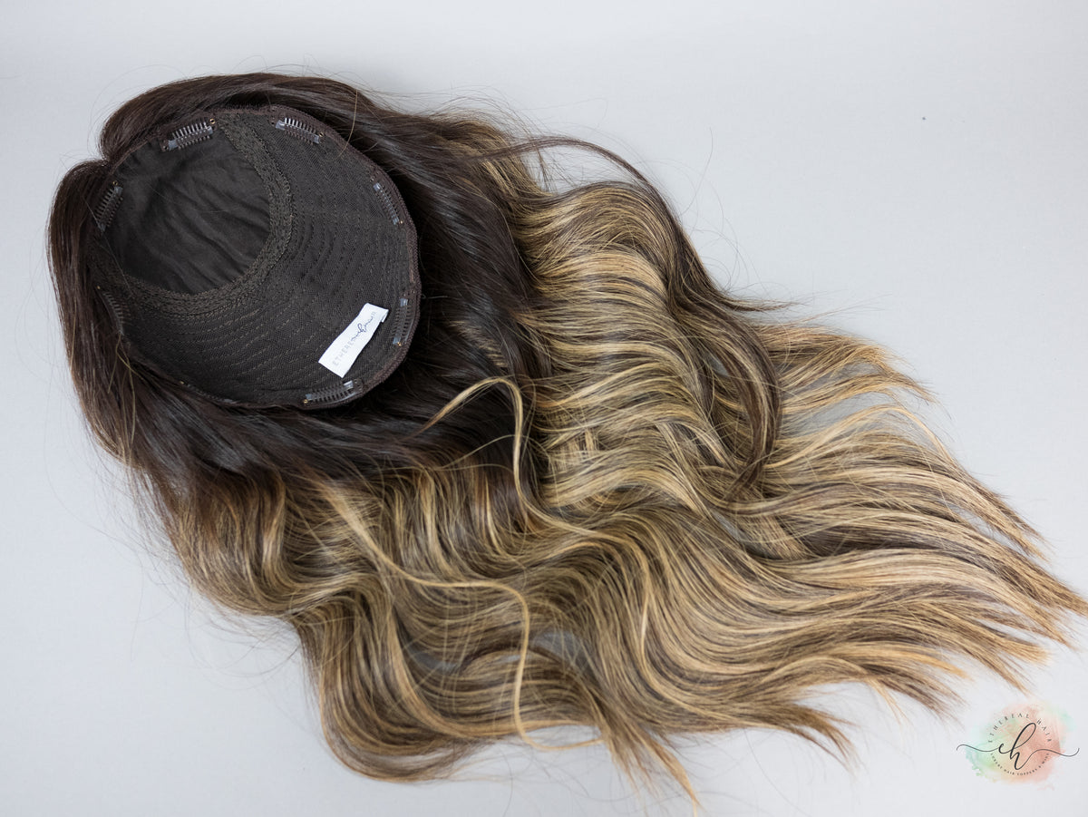 “LUNA BALAYAGE" Premium Topper: Silk Top, 9x9, 22"
